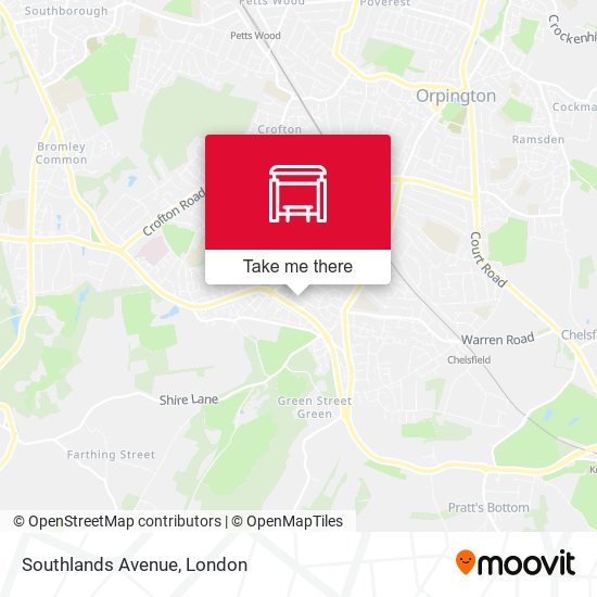 Southlands Avenue map