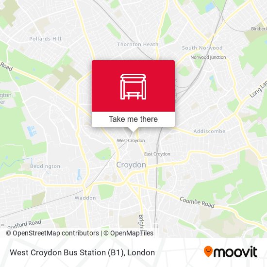 West Croydon Bus Station (B1) map