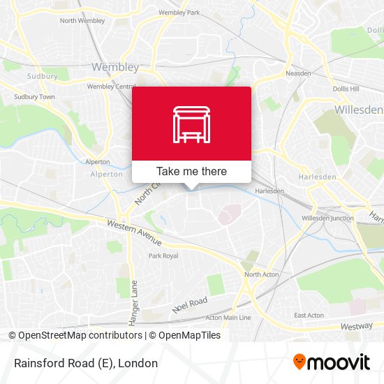 Rainsford Road (E) map