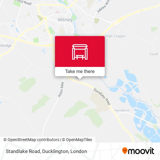 Standlake Road, Ducklington map