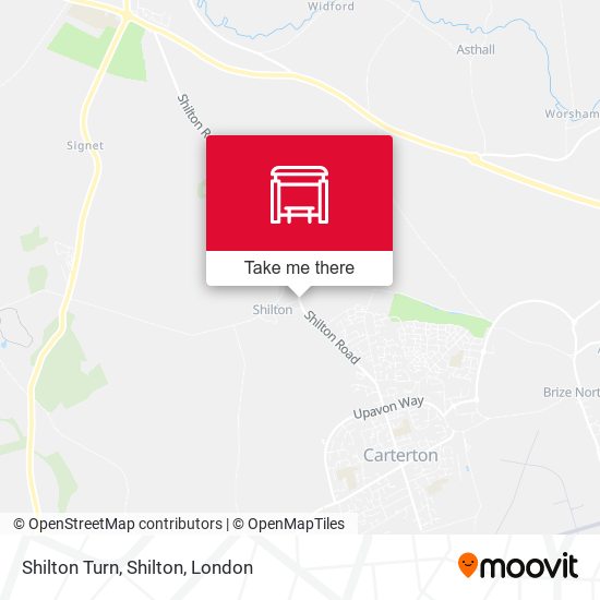 Shilton Turn, Shilton map