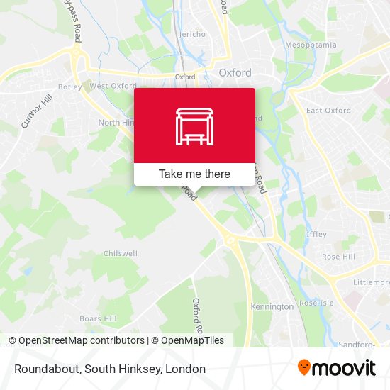 Roundabout, South Hinksey map