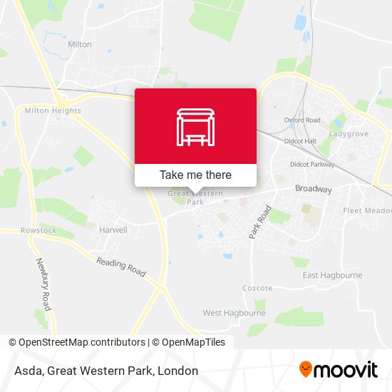 Asda, Great Western Park map