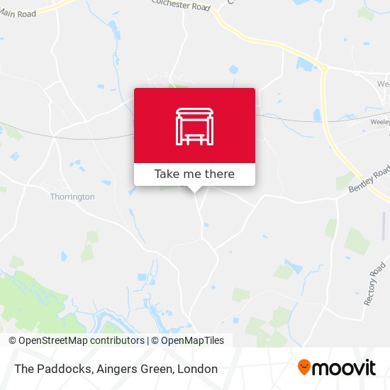 The Paddocks, Aingers Green map