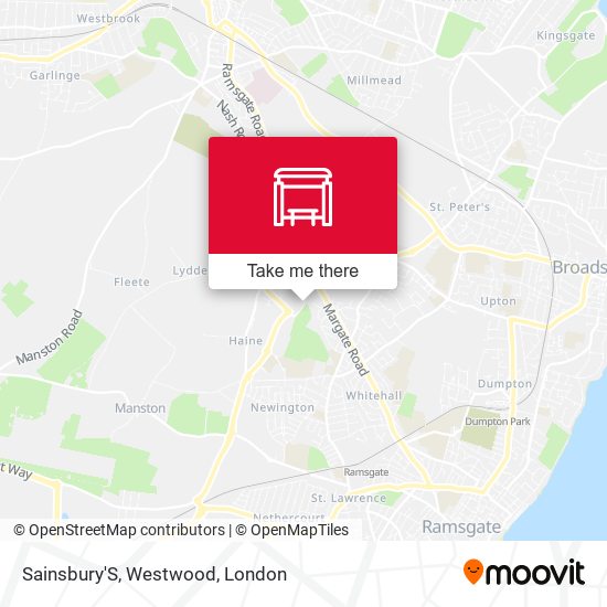 Sainsbury'S, Westwood map