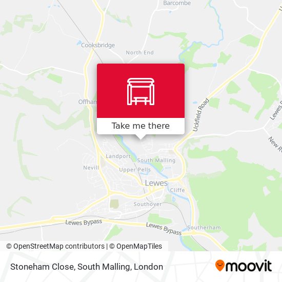 Stoneham Close, South Malling map