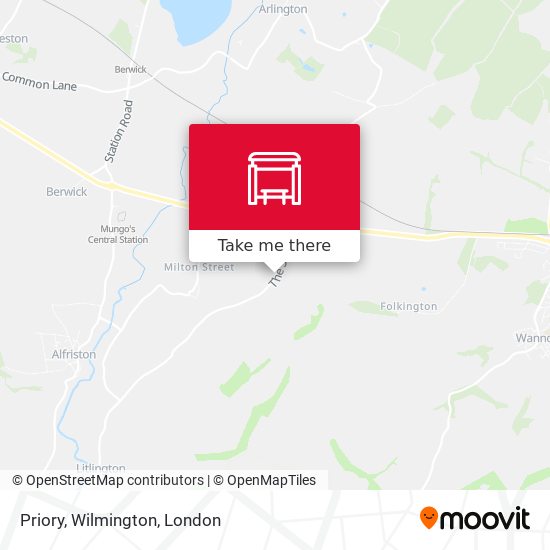 Priory, Wilmington map