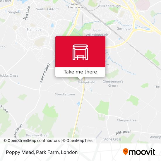 Poppy Mead, Park Farm map