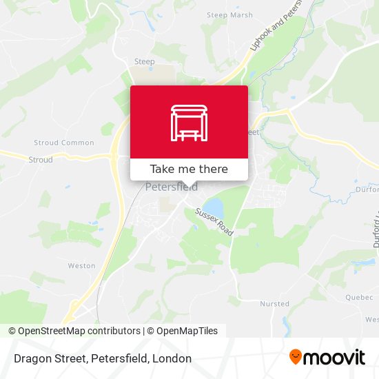 Dragon Street, Petersfield map