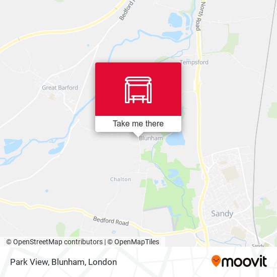 Park View, Blunham map