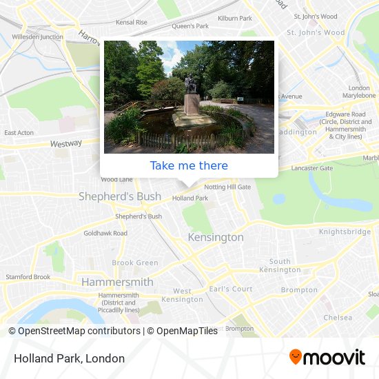 Holland Park map