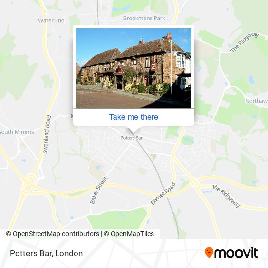 Potters Bar map
