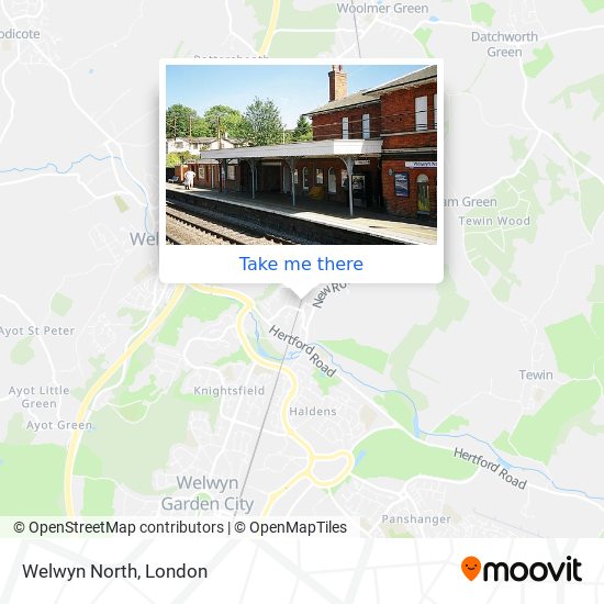 Welwyn North map