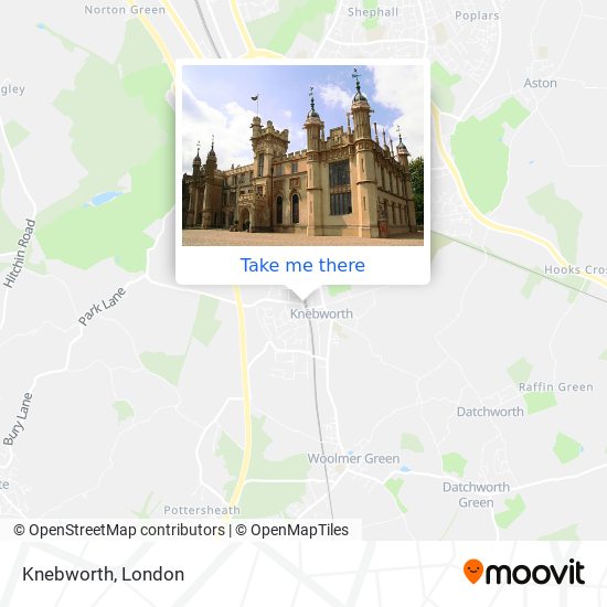 Knebworth map