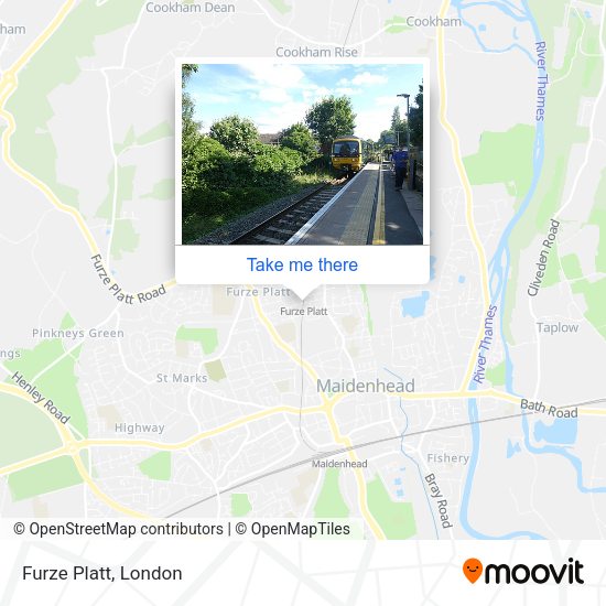 Furze Platt map
