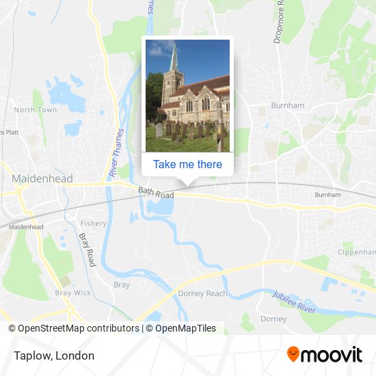 Taplow map