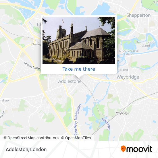 Addleston map