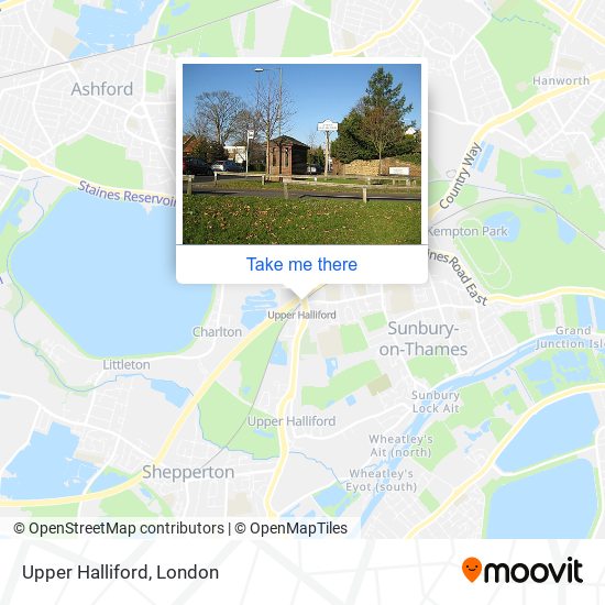 Upper Halliford map