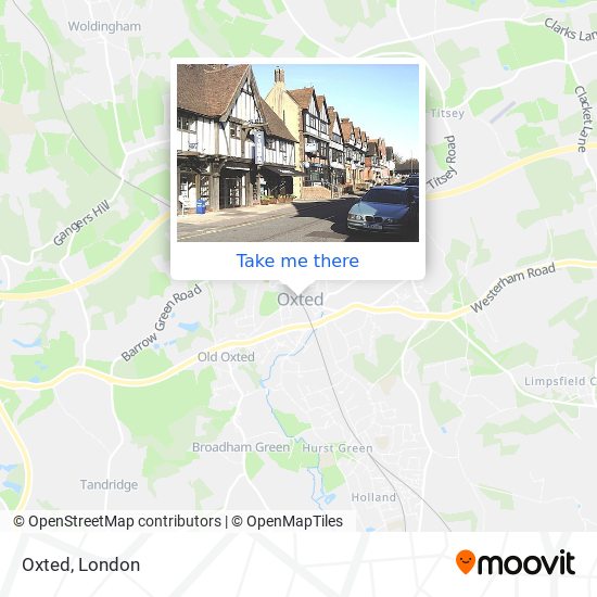 Oxted map