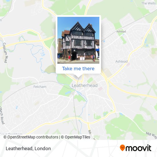 Leatherhead map