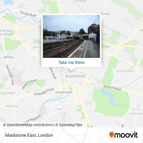 Maidstone East map