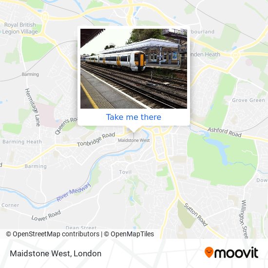 Maidstone West map