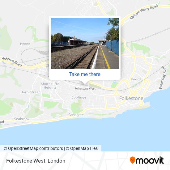 Folkestone West map