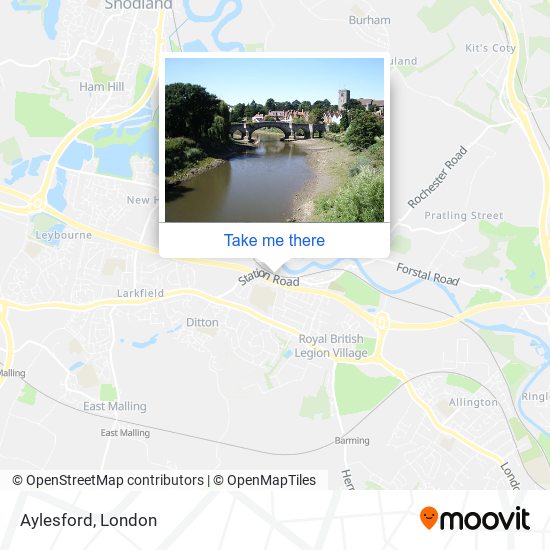 Aylesford map