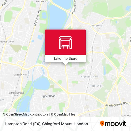 Hampton Road (E4), Chingford Mount map