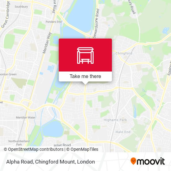 Alpha Road, Chingford Mount map