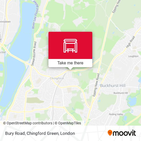 Bury Road, Chingford Green map