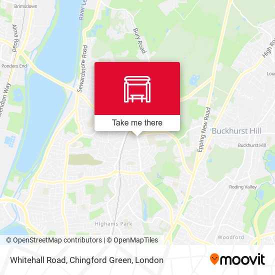 Whitehall Road, Chingford Green map