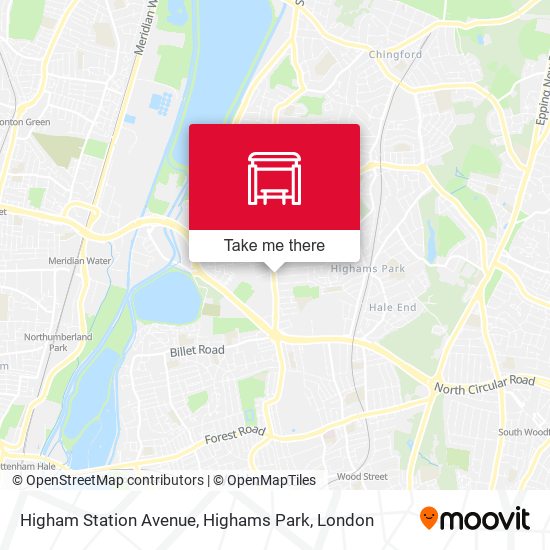 Higham Station Avenue, Highams Park map