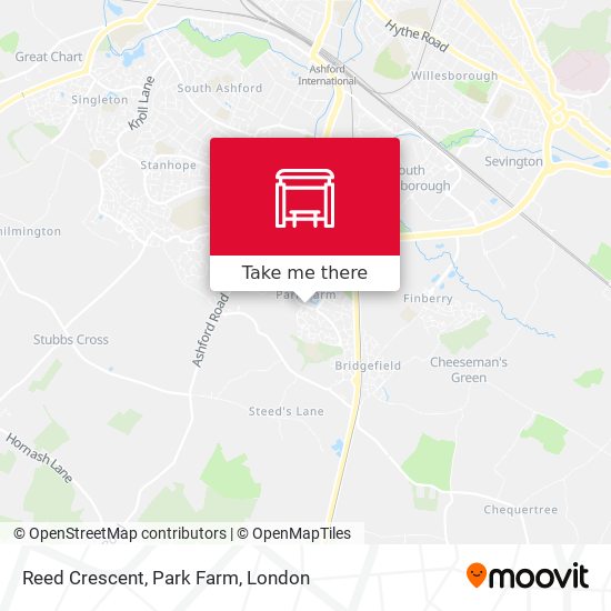 Reed Crescent, Park Farm map