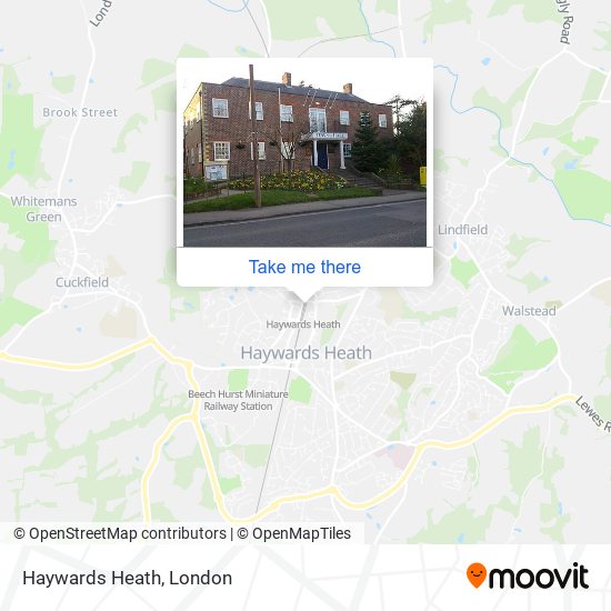 Haywards Heath map