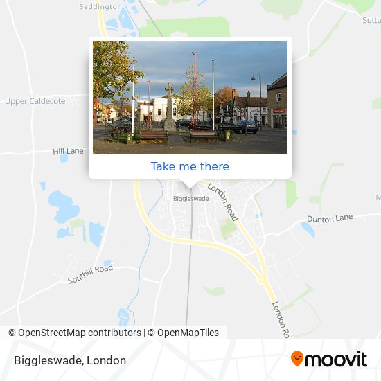 Biggleswade map