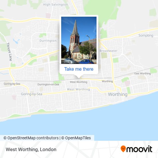 West Worthing map
