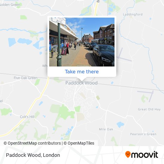 Paddock Wood map