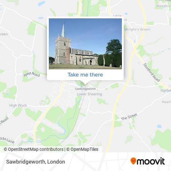 Sawbridgeworth map