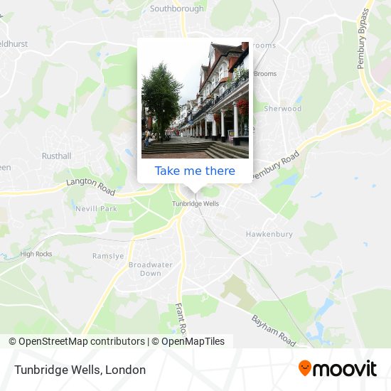 Tunbridge Wells map