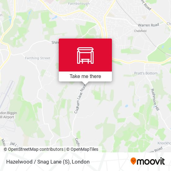 Hazelwood / Snag Lane map