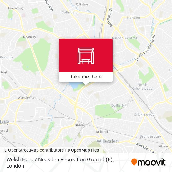 Welsh Harp / Neasden Recreation Ground (E) map