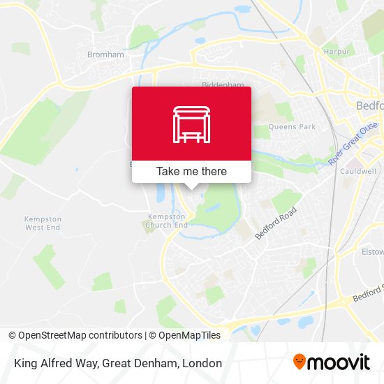 King Alfred Way, Great Denham map