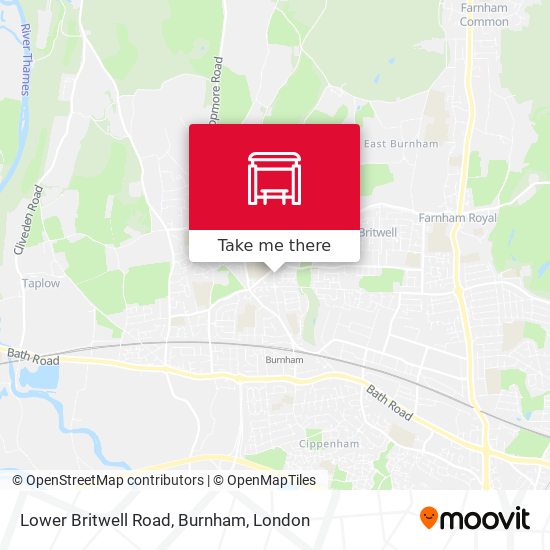 Lower Britwell Road, Burnham map