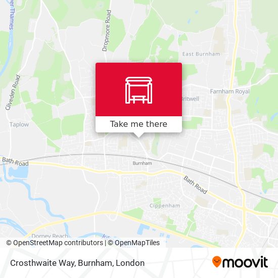 Crosthwaite Way, Burnham map