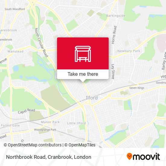 Northbrook Road, Cranbrook map