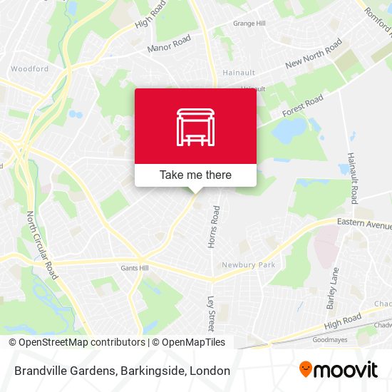 Brandville Gardens, Barkingside map