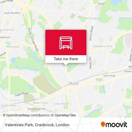 Valentines Park, Cranbrook map