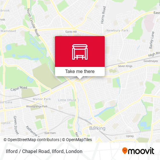Ilford / Chapel Road, Ilford map