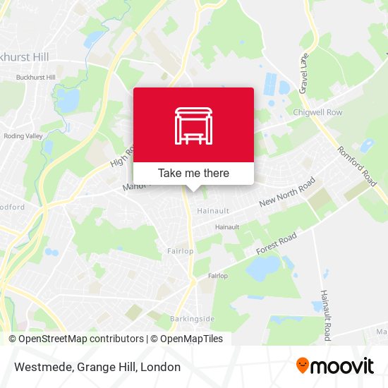 Westmede, Grange Hill map